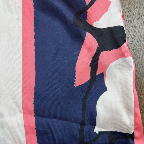 Tanya Taylor Avril Top Floral Satin Polyester Neck Tie Blouse - Picture 10 of 13